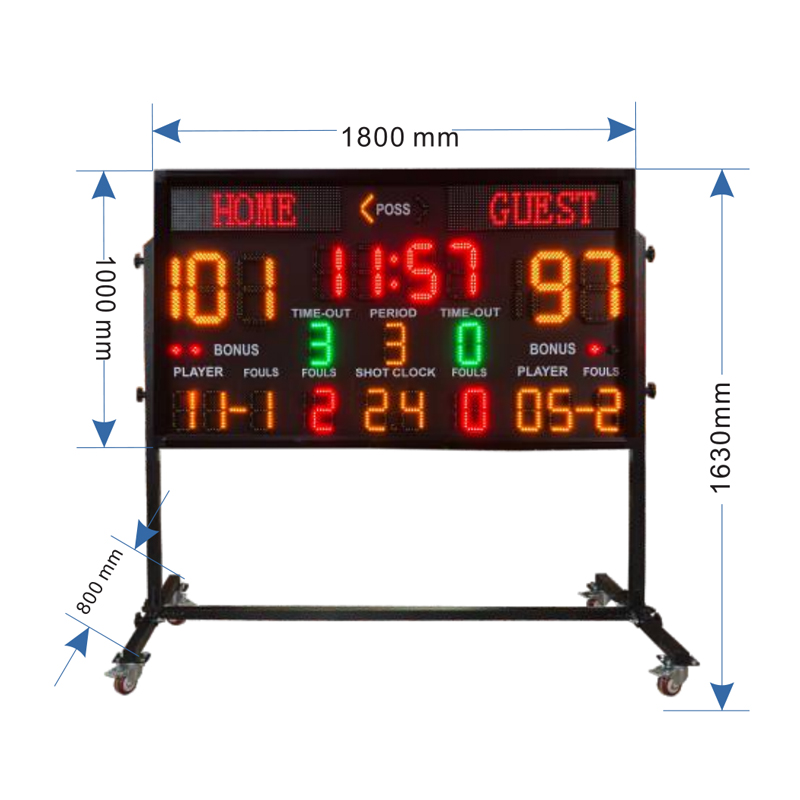 Scoreboard Digital - Açık Hava LED Stadyum Skorbordu Futbol