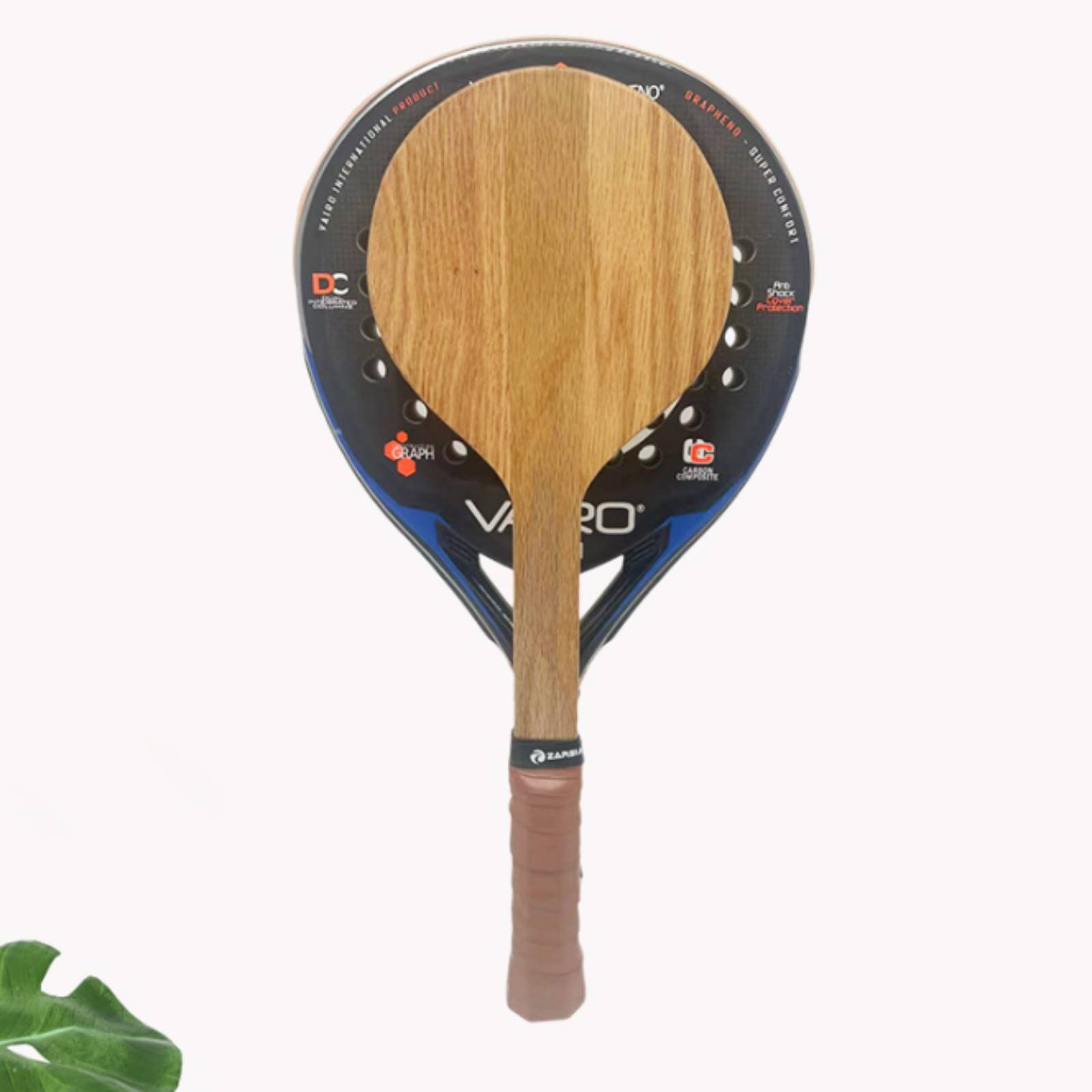 Sports Grip - Ahşap plaj tenisi raketi plaj antrenman