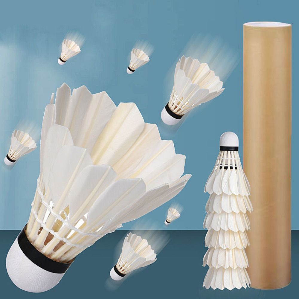 3/6/12 adet yeni beyaz Badmint - Feather Shuttlecock incelemesi ve fiyatı